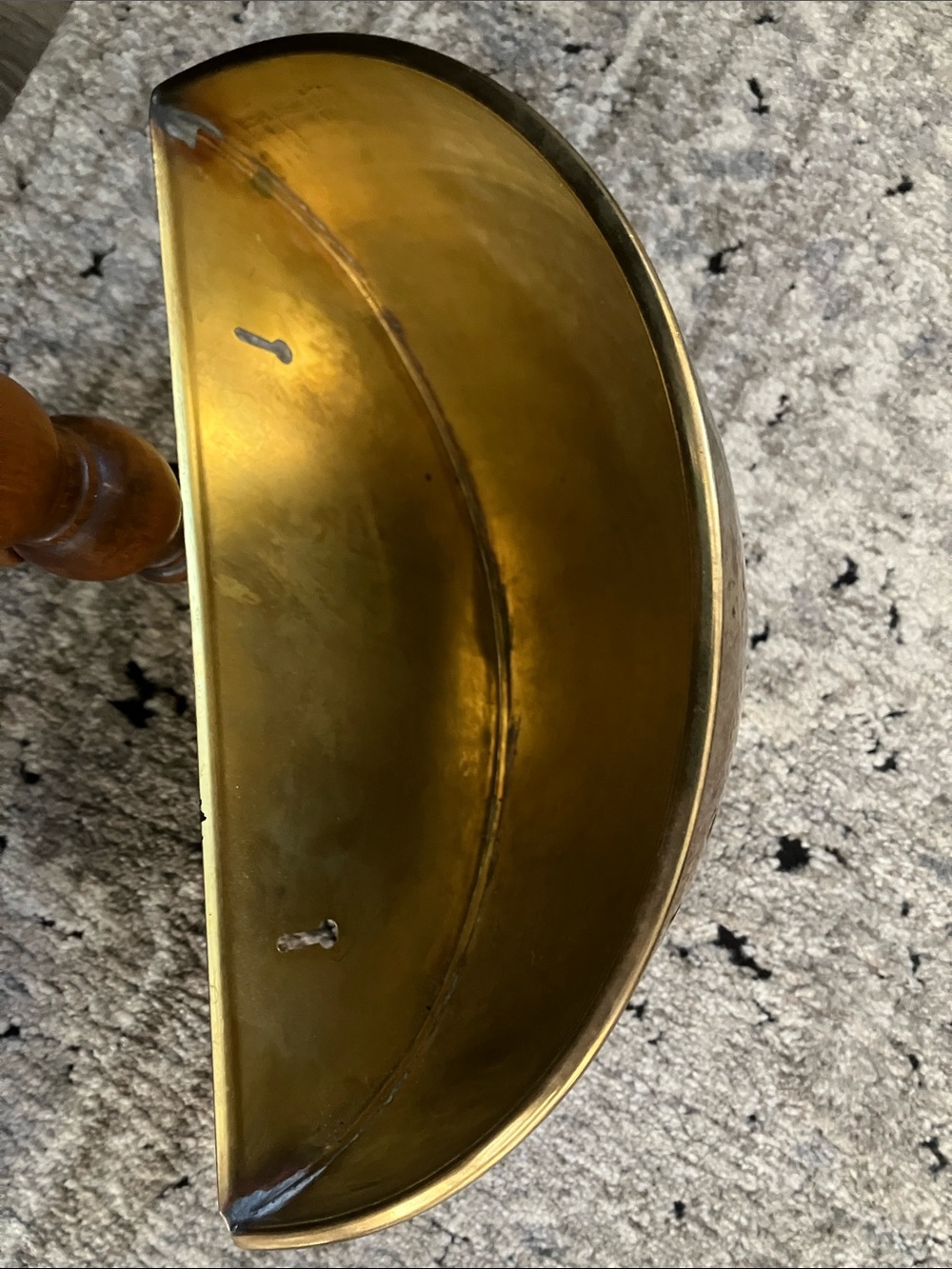 Vintage Brass Wall Planter